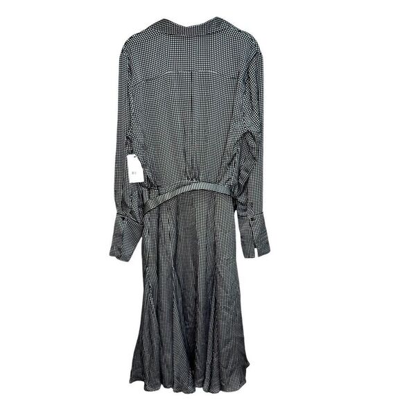 Equipment Dress Size 12 Black White Long Sleeve Short Bancort NEW $450 - Picture 8 of 9